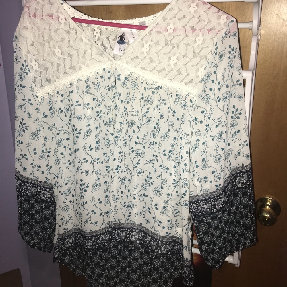 Society Girl Pretty Crochet Top
